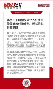 近月房贷政策再调整，京城银行二套首付与利率有何变化？