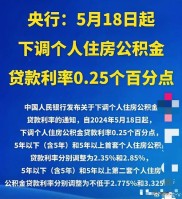 5月8日起央行下调个人住房公积金贷款利率，能省多少钱？