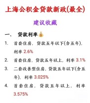 上海楼市新政：公积金贷款买房流程及利率调整全解析