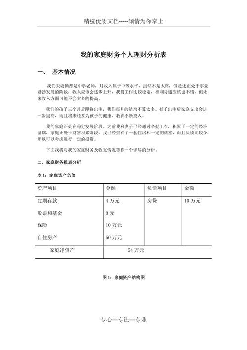  家庭财务状况分析 _个人理财规划书案例 _理财案例ppt