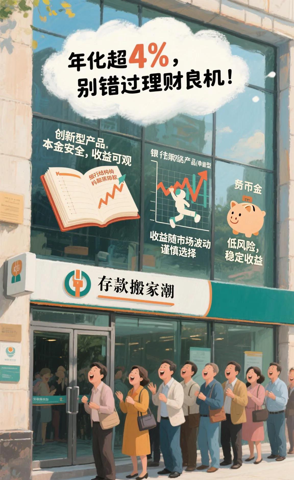 银行存款利率低迷 理财产品年化收益率4% 结构性存款抢购_结构性存款与理财产品